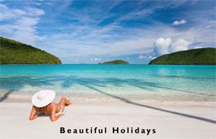 enjoying an romantic holiday in west indies